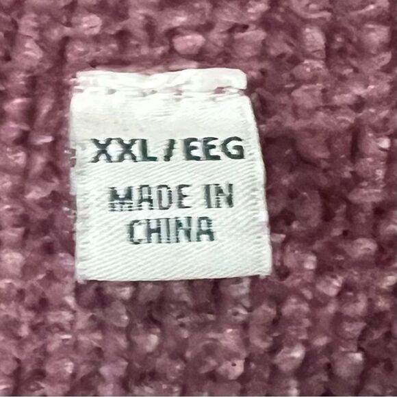 Orvis Dusty Pink Chenille Pullover Sweater Size XXL - Picture 4 of 7